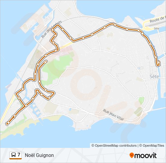 7 Bus Line Map