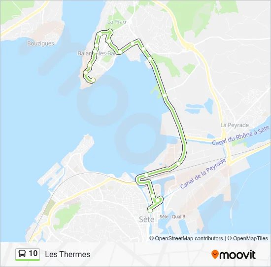 10 Bus Line Map