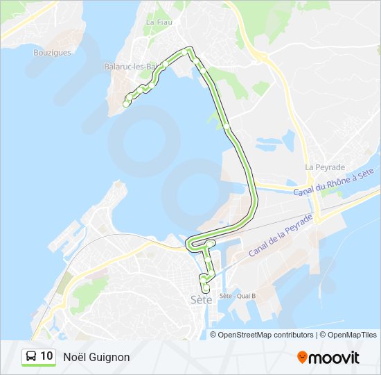 10 Bus Line Map