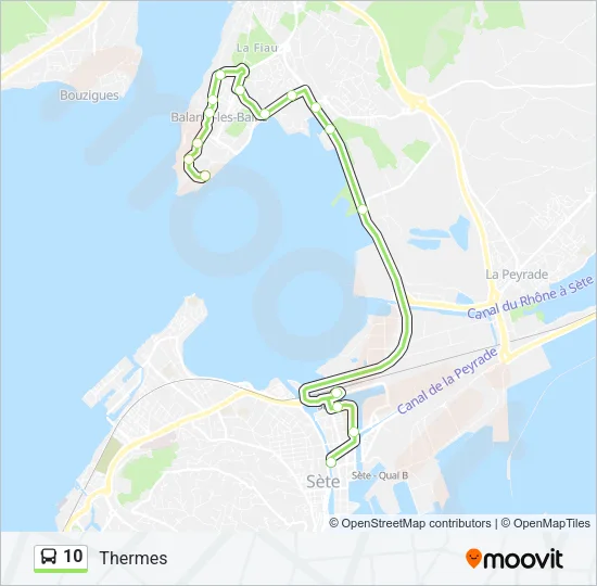 10 Bus Line Map