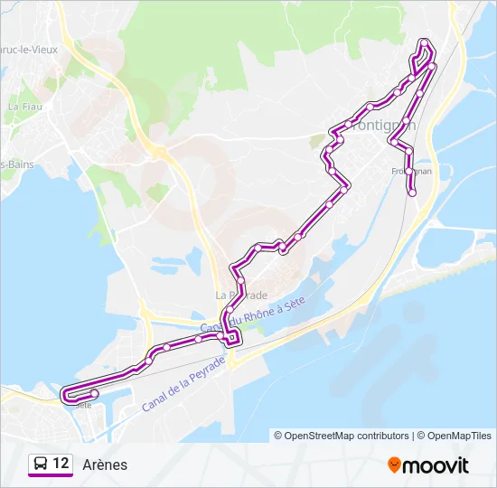 12 Bus Line Map