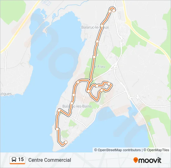 15 Bus Line Map