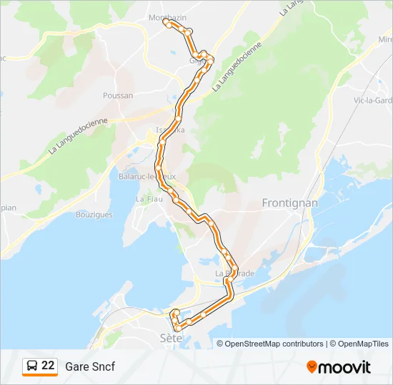 22 Bus Line Map