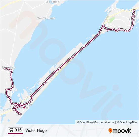 915 Bus Line Map