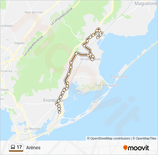 17 Bus Line Map