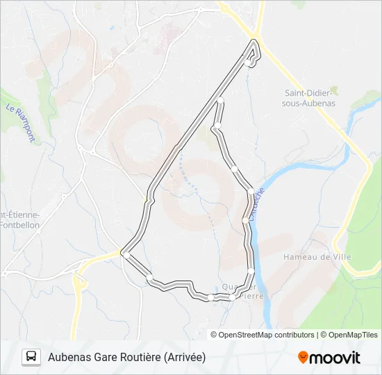 21 Bus Line Map