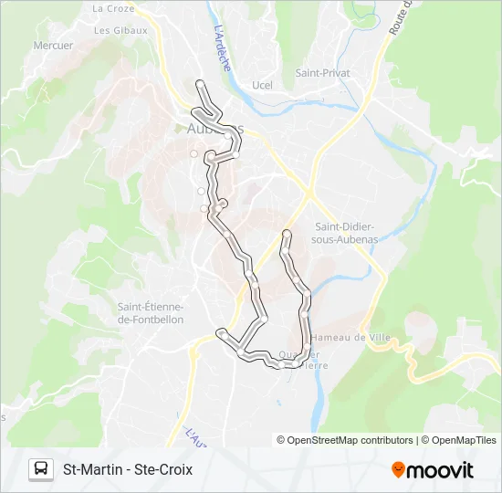 21 Bus Line Map