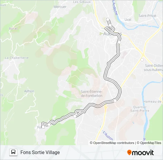 25 Bus Line Map