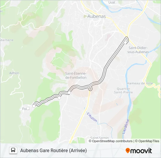25 Bus Line Map