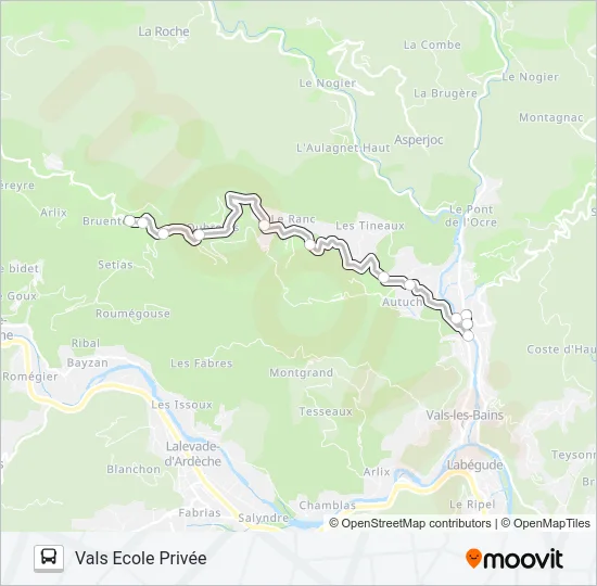 64 Bus Line Map
