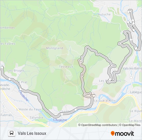 65 bus Line Map