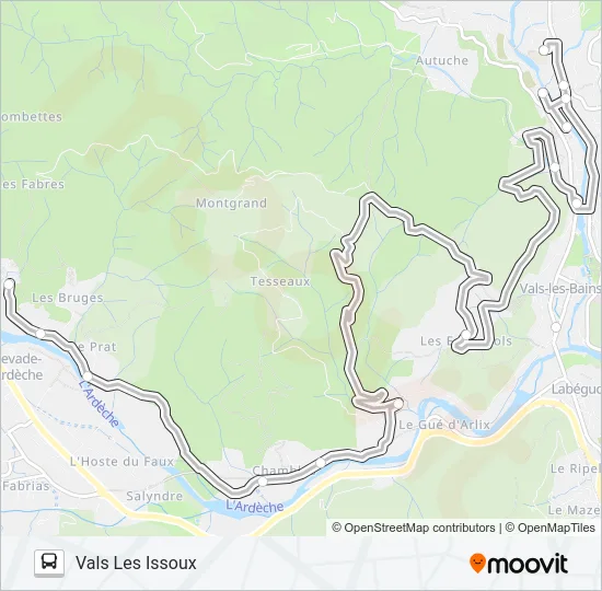 65 Bus Line Map