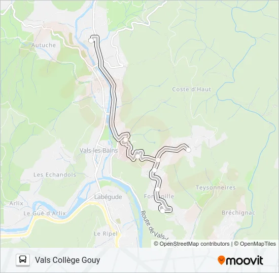 67 Bus Line Map