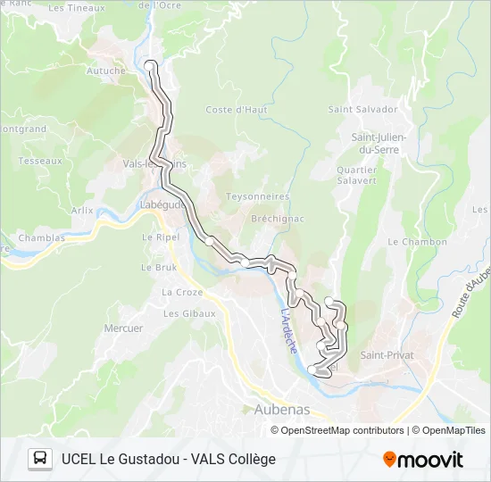 68 Bus Line Map