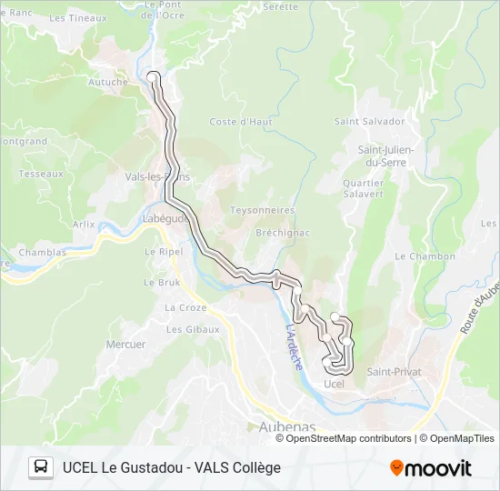 68 Bus Line Map