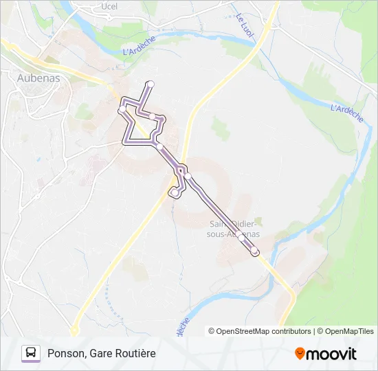 02A Bus Line Map