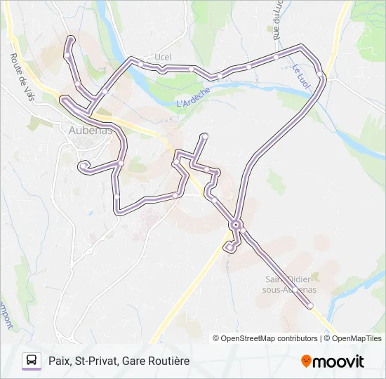02A Bus Line Map