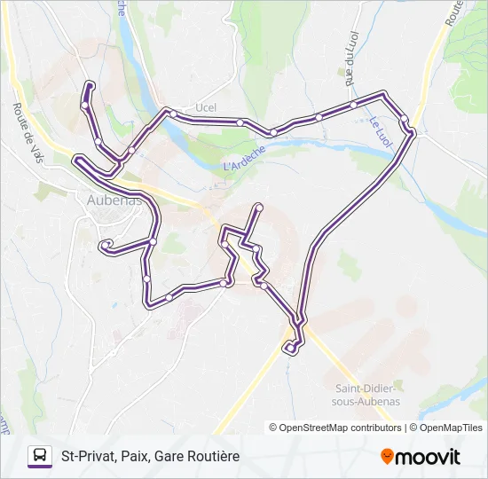 02B Bus Line Map