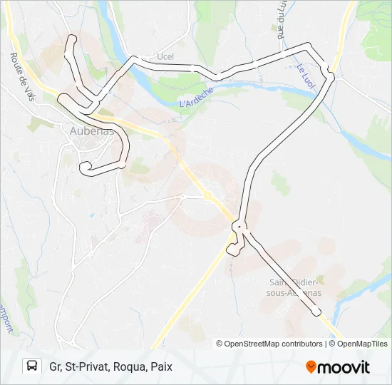 02EX Bus Line Map