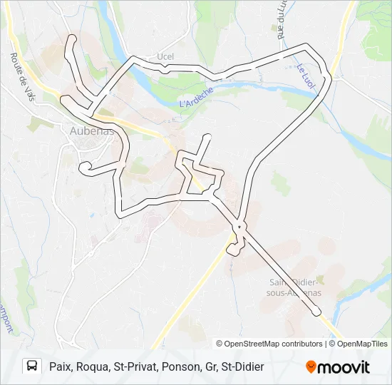 02EX Bus Line Map