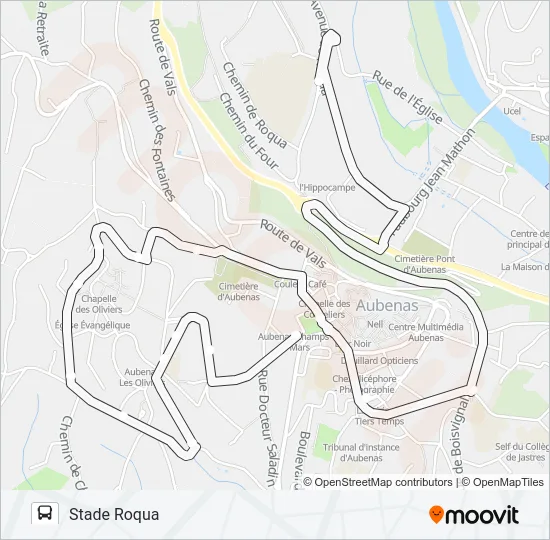 01EX Bus Line Map