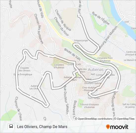 L01EX Bus Line Map