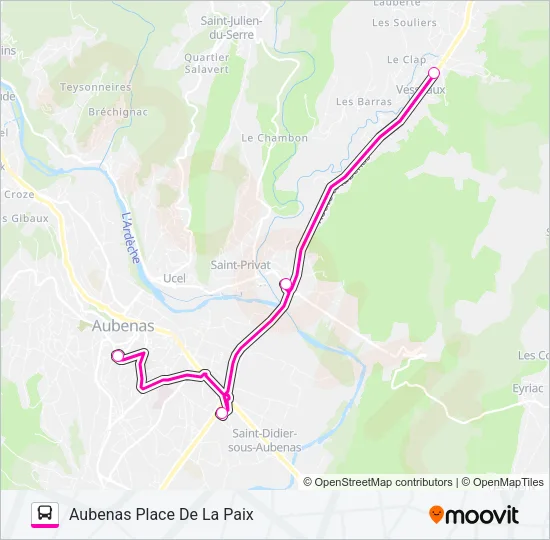 X73 Bus Line Map
