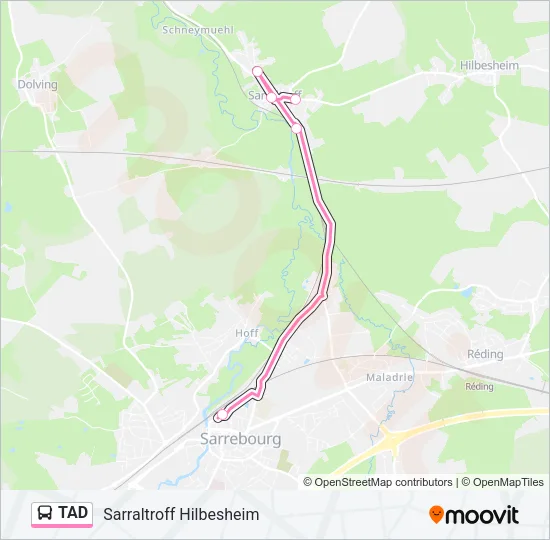 TAD Bus Line Map