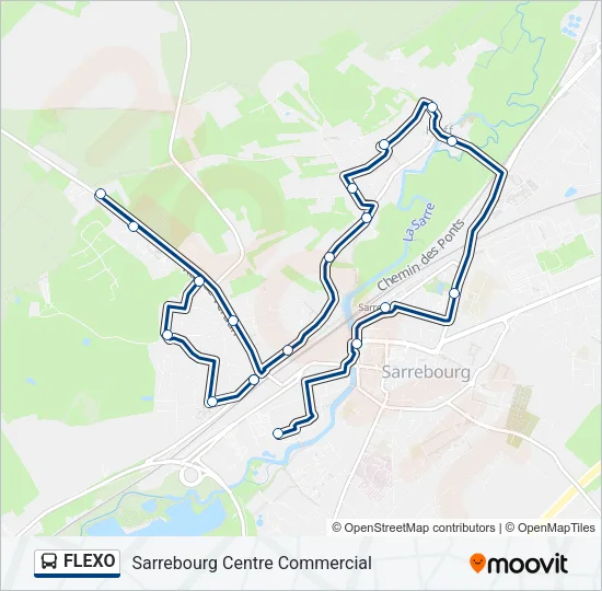 FLEXO Bus Line Map