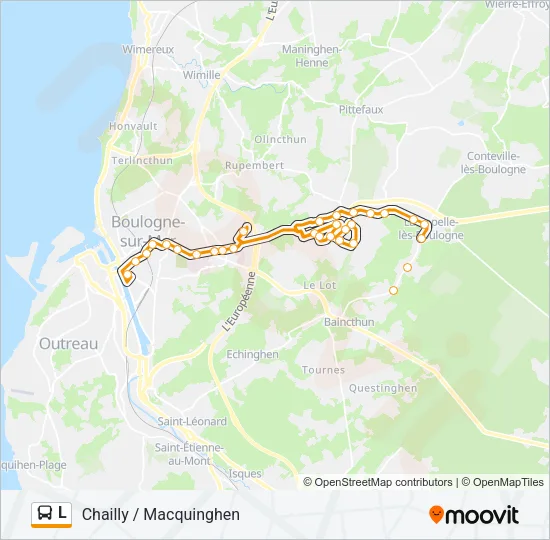 L Bus Line Map