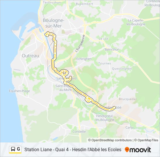 G bus Line Map