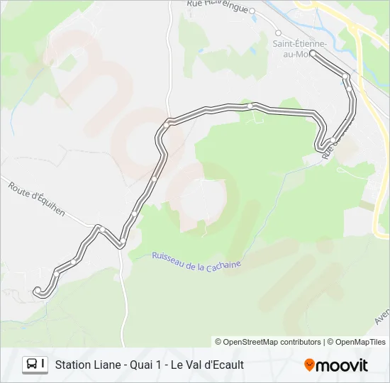 I Bus Line Map