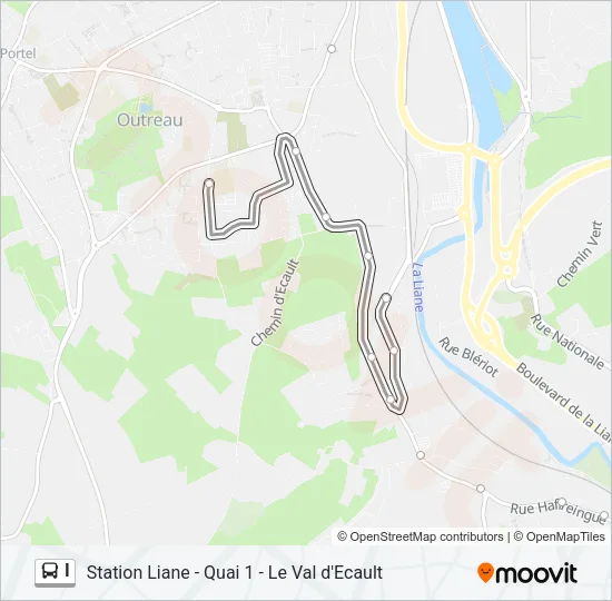I Bus Line Map