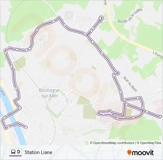 D Bus Line Map