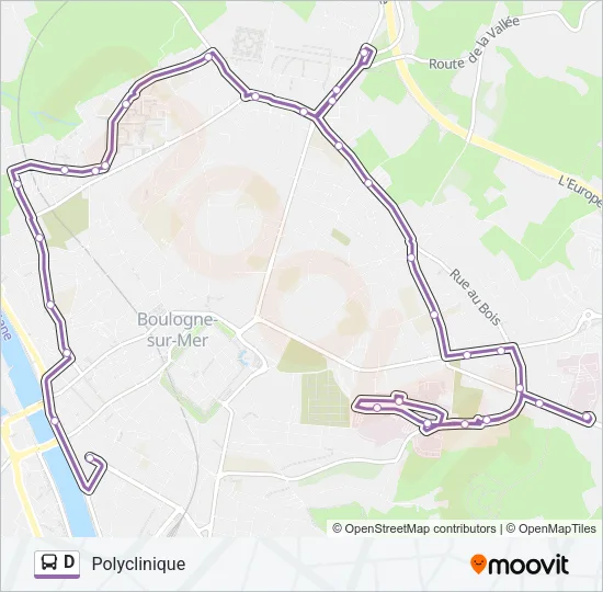D Bus Line Map