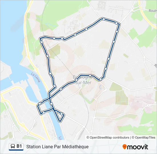 B1 Bus Line Map