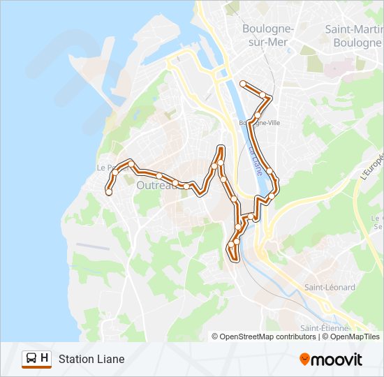 H bus Line Map