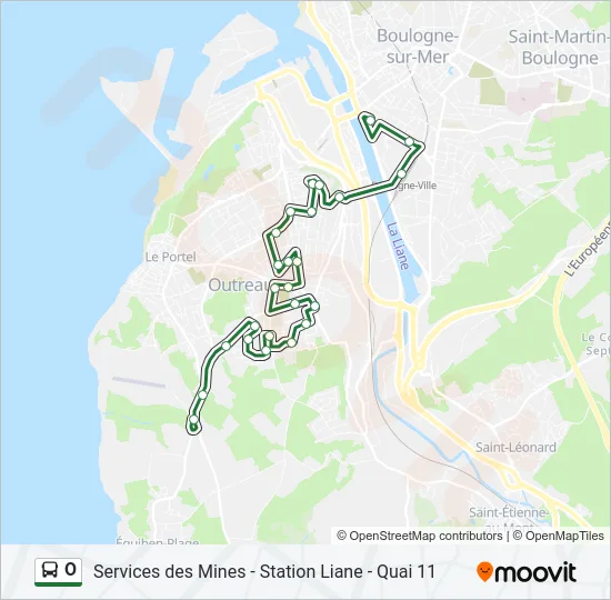 O Bus Line Map