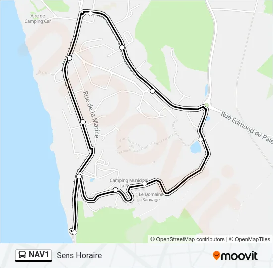 NAV1 Bus Line Map