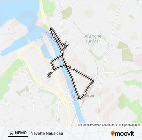 NEMO Bus Line Map