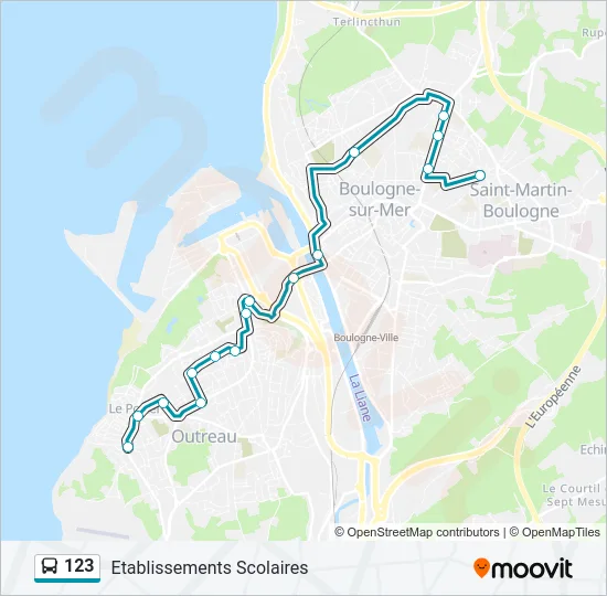 123 Bus Line Map