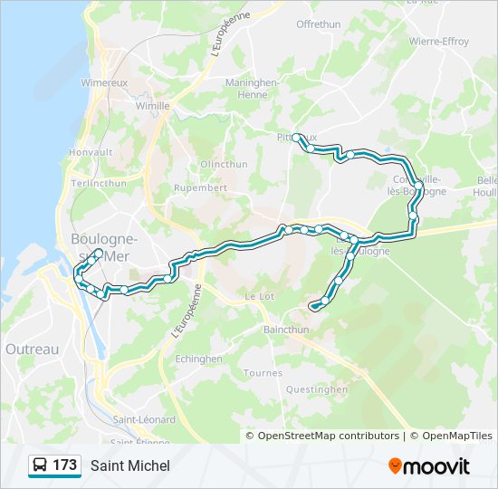 173 Bus Route Map 173 Route: Schedules, Stops & Maps - Saint Michel (Updated)