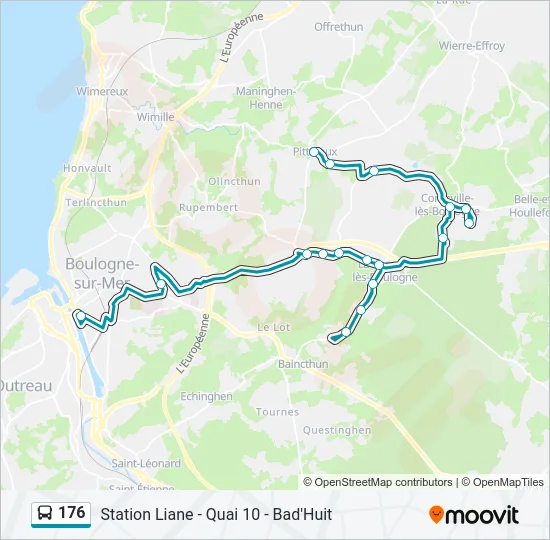 176 Bus Line Map