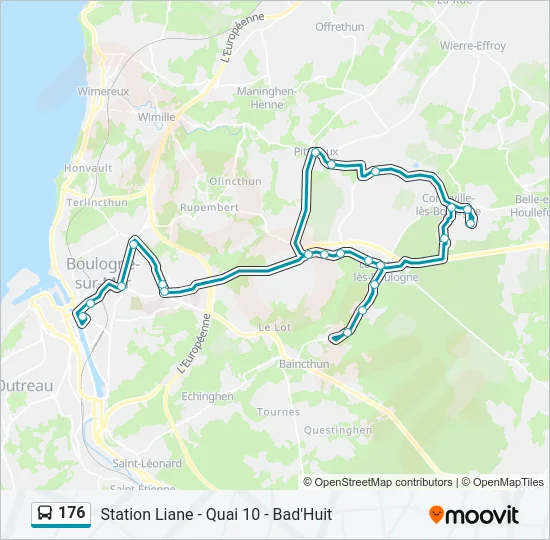 176 Bus Line Map
