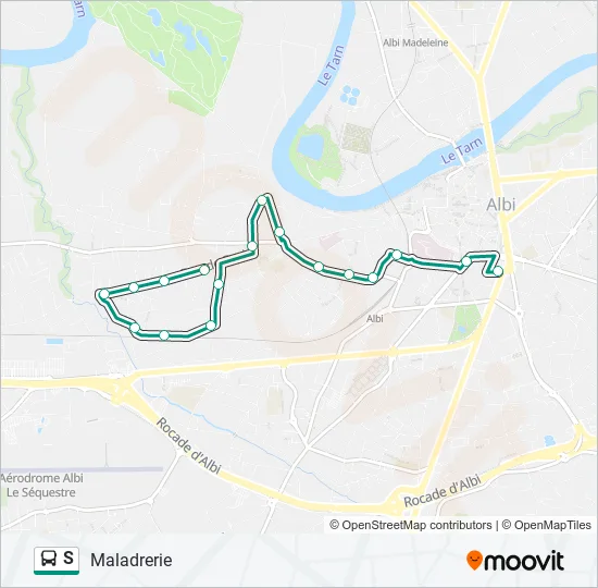 S Bus Line Map