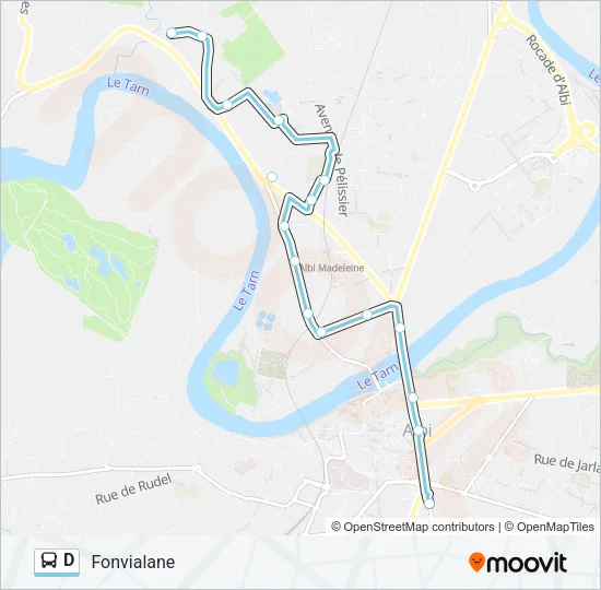 D Bus Line Map