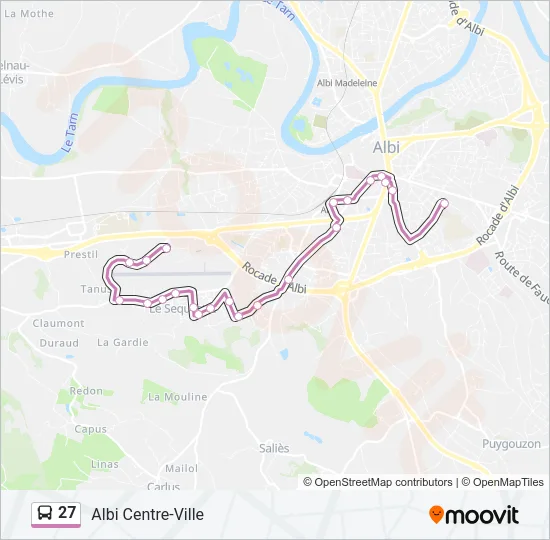 27 Bus Line Map