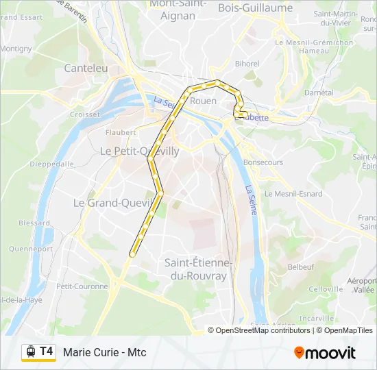 T4 Light Rail Line Map