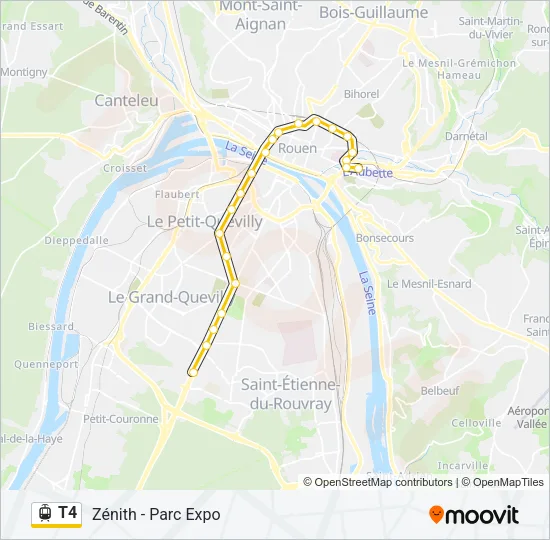 T4 Light Rail Line Map