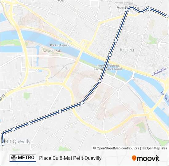 MÉTRO Metro Line Map